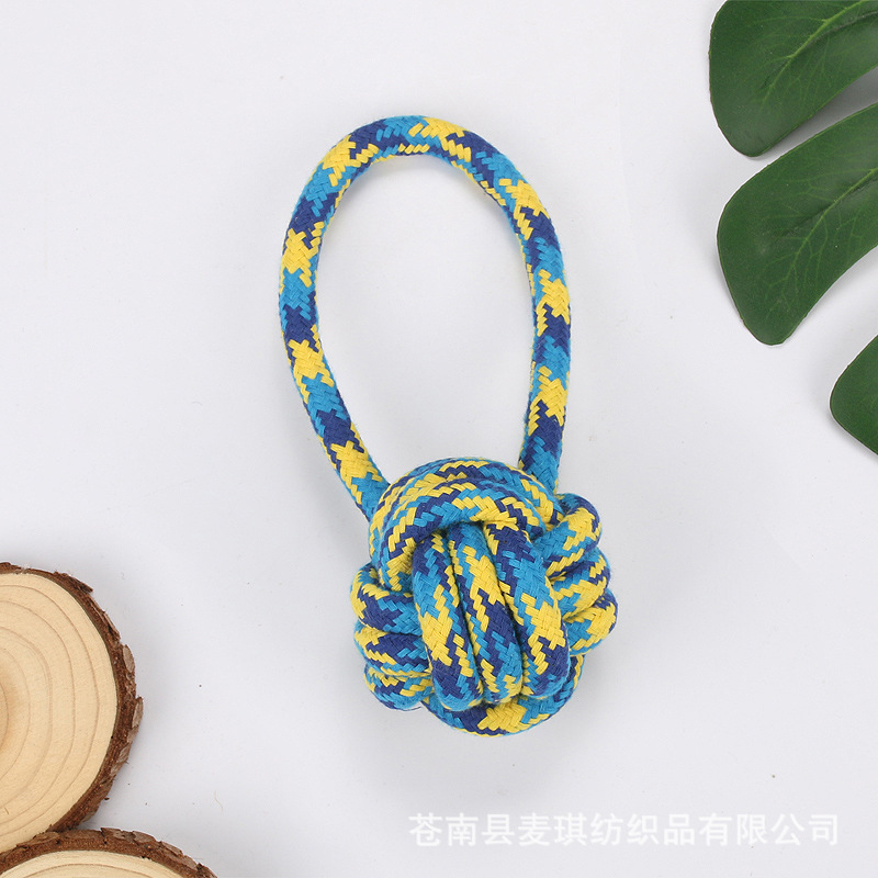 Wholesale Simple Molar Bite Resistant Cotton Rope Pet Toy Ball Nihaojewelry display picture 7