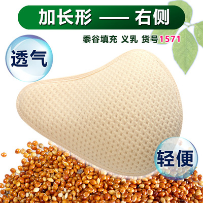 代發輕質草籽義乳決明子植物透氣吸汗胸墊加厚術後假胸女棉保護套
