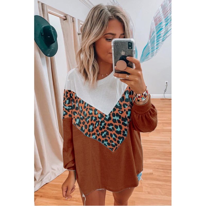 women s long-sleeved printed sweater NSKX5964