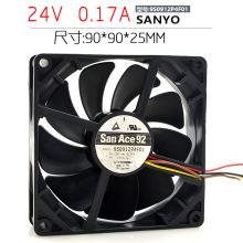 SANYO 9S0912P4F01 9025 9CM 12V 0.17A 零震动 PWM控速散热风扇