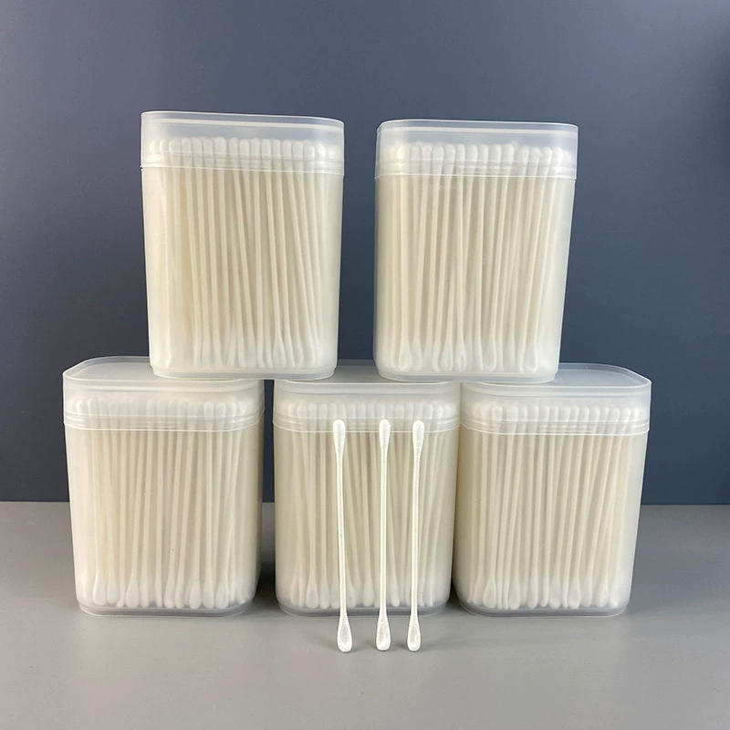 В наличии Miaocai 200 бумажных палочек с тонким стержнем, детские ватные палочки, матовая коробка, ватные палочки для ушей, производитель ватных палочек