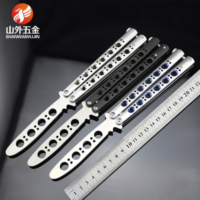 goods in stock supply Edge butterfly Training knife Folding tool one Handle Manufactor Deliver goods