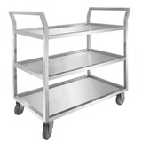 Вагон-ресторан из нержавеющей стали, универсальная тележка для коммерческого использования