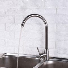 廚房水龍頭洗菜盆水龍頭單冷水槽洗碗池萬向304不鏽鋼水龍頭冷熱