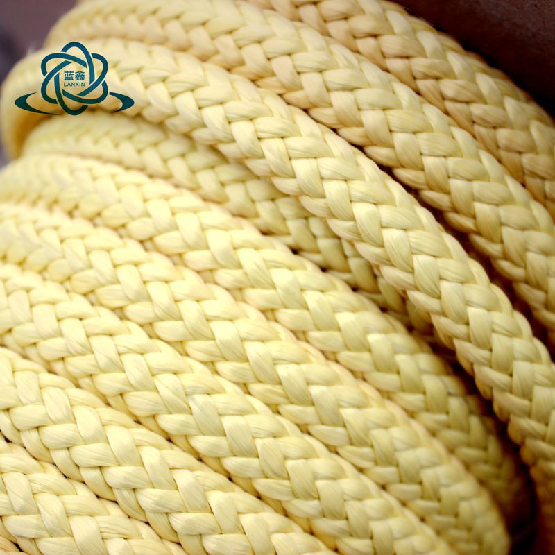 钢化炉耐高温辊道绳10X3北玻隔热玻璃滚动绳防火绳 12mm芳纶纤维