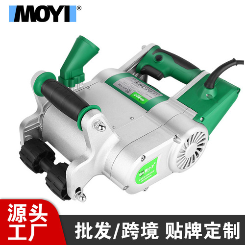 Grooving machine, water and electricity project, dust-free installation, aerated block, foam brick grooving machine, lightweight brick wall forming in one go