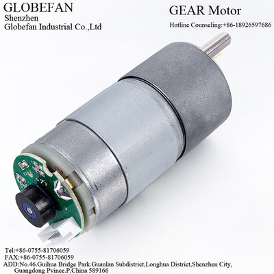 GlobeFan减速电机GF-37B545微型直流马达 编码器马盘测速马达厂家