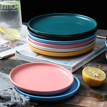 陶瓷盘子北欧创意西餐餐盘牛排盘披萨盘家用菜盘骨碟早餐碟沙拉盘
