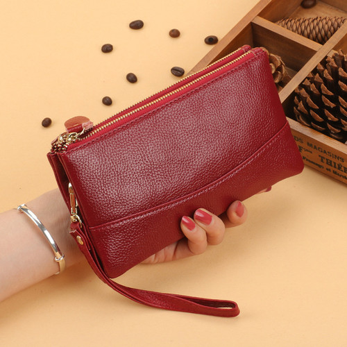 Fashion Handbag for Women, Long Length, Double Zipper, Large Capacity Wallet with Double Layer and Multifunction Phone Bag, Coin Purse