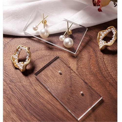 Transparent acrylic needle earring storage display board jewelry earrings earring stand special try-on stick for live broadcast room