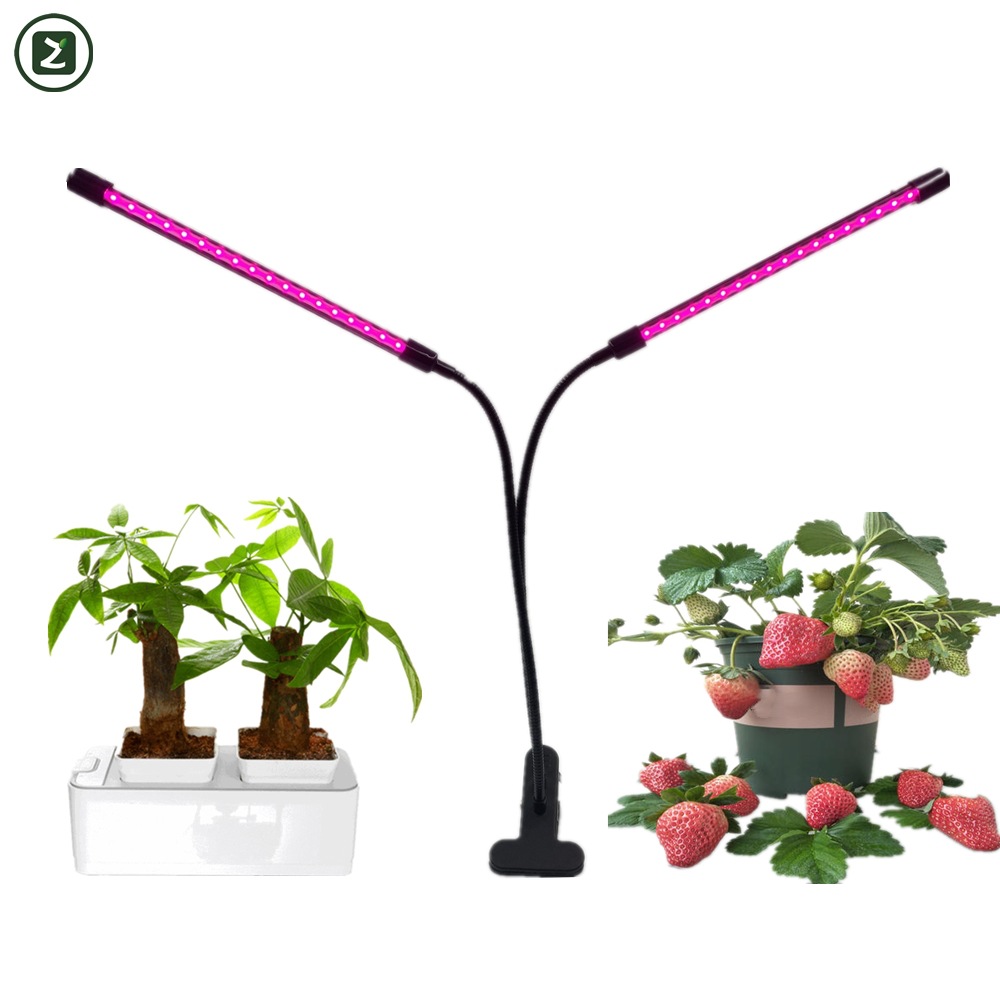 亚马逊热卖植物灯led夹子灯二三四头植物生长补光灯usb调光定时 阿里巴巴