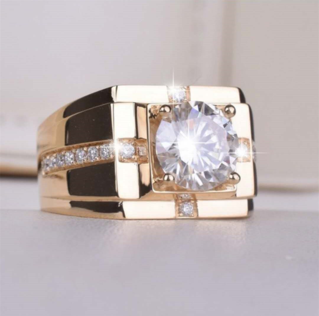 Glam Square Copper Plating Inlay Zircon Rings display picture 1