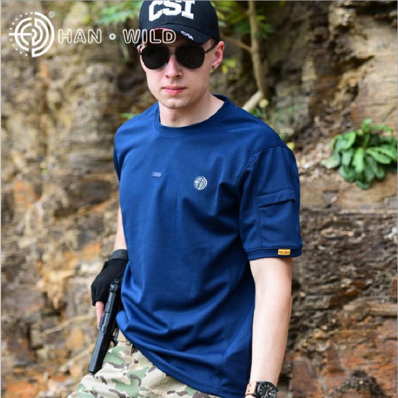 批發定制軍迷服飾春夏圓領T恤短袖男戰術作訓作戰t恤吸濕排汗