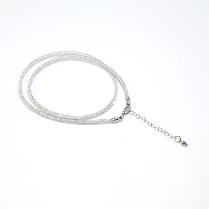 화이트 골드 목걸이