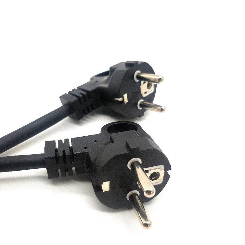 European Standard Three-Pin Suffix Power Cord European Standard European Pipe Plug-In Rice Cooker Power Cord Ce Eu European Standard Plug
