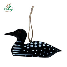 现货库存木制动物挂饰美式雕刻礼品纪念品彩绘动物造型墙壁挂件