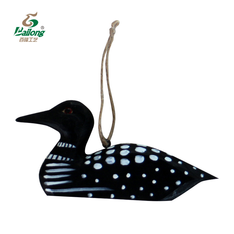 现货库存木制动物挂饰美式雕刻礼品纪念品彩绘动物造型墙壁挂件