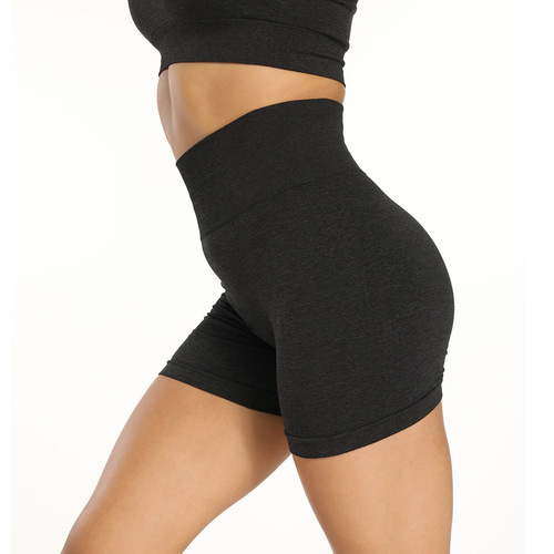 Cross-border nylon seamless outdoor fitness clothing casual sports shorts high-waist three-point yoga pants women's cycling pants