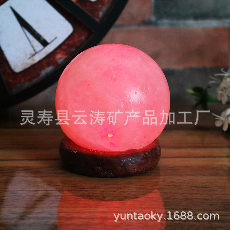 USB ball Salt lamp Himalayan crystal Salt lamp Salt lamps manufacturers supply Salt crystal lamp night light