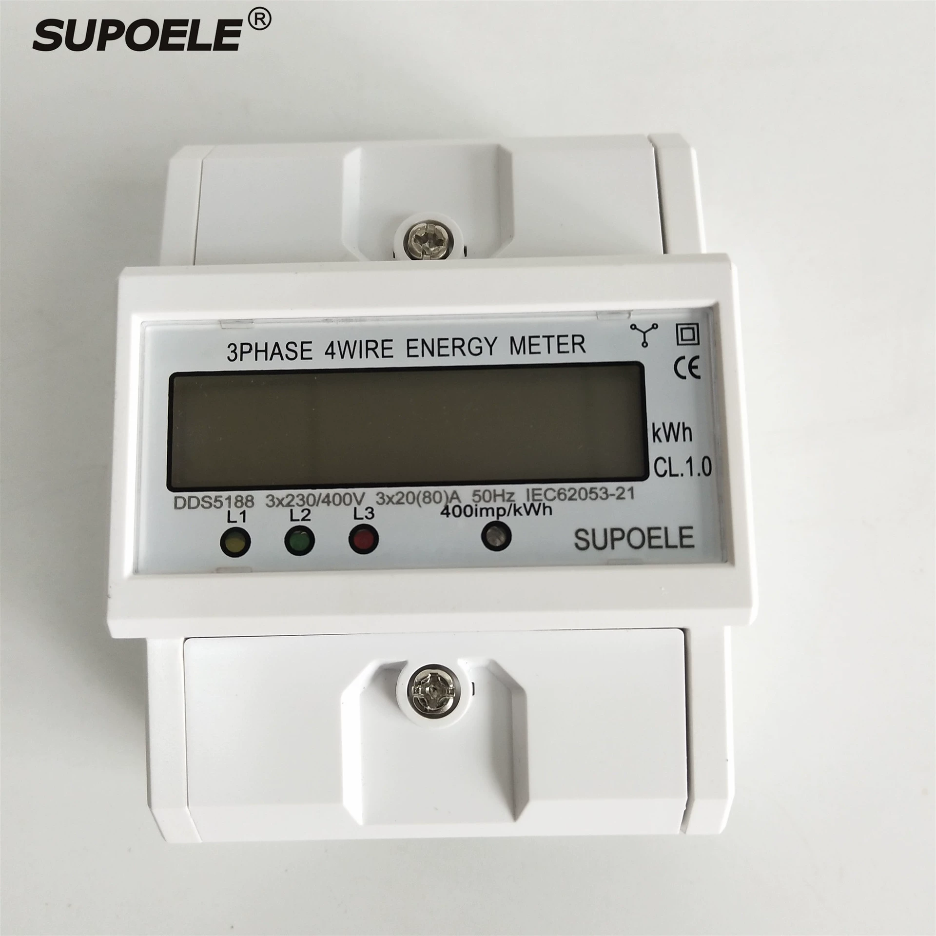 Промышленный счетчик ватт-часов рельсового Типа Трехфазный четырехпроводной Высокоточный счетчик 400 В мощный электронный счетчик ватт-часов карточный счетчик