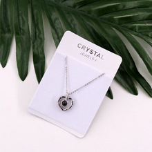 新款项链卡纸饰品首饰包装卡片韩流首饰卡板项链纸卡纸板可定logo