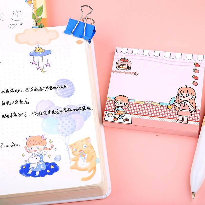 Creative INS Cute 80 Scholarship students can tear the cartoon to leave a message for forgotten the hand account fun material paper