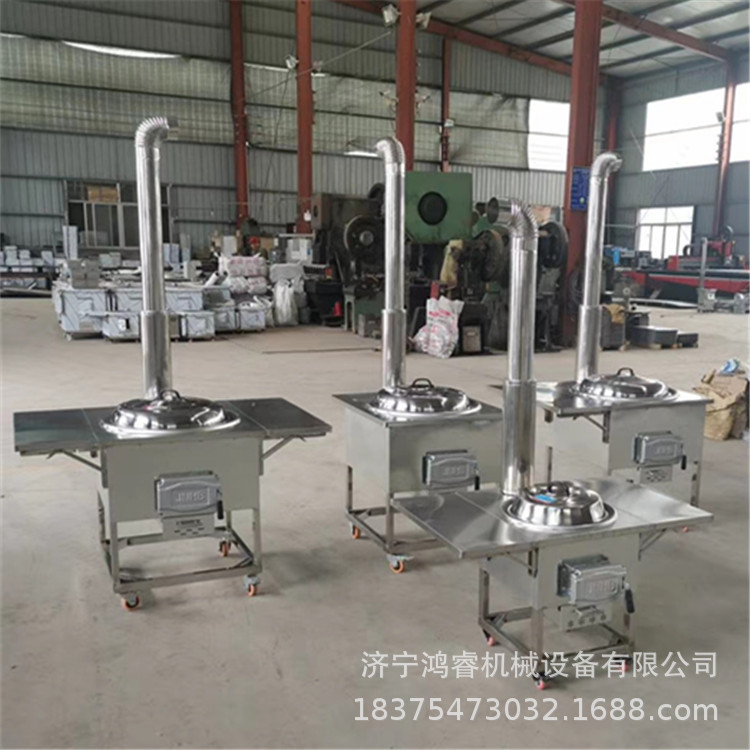 湖北定制双锅柴火灶 家用不锈钢柴火灶 东北铁锅炖大灶台