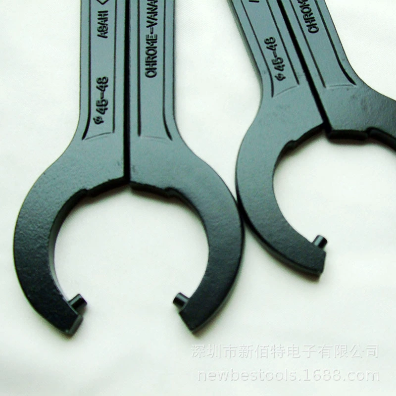 Гаечный ключ с крючком FP4042 крышка счетчика воды гаечный ключ многофункциональный ключ для ремонта машин полумесяц из высокоуглеродистой стали A