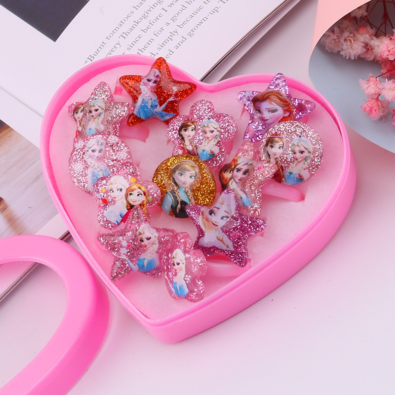 冰雪戒指12个 款式颜色随机