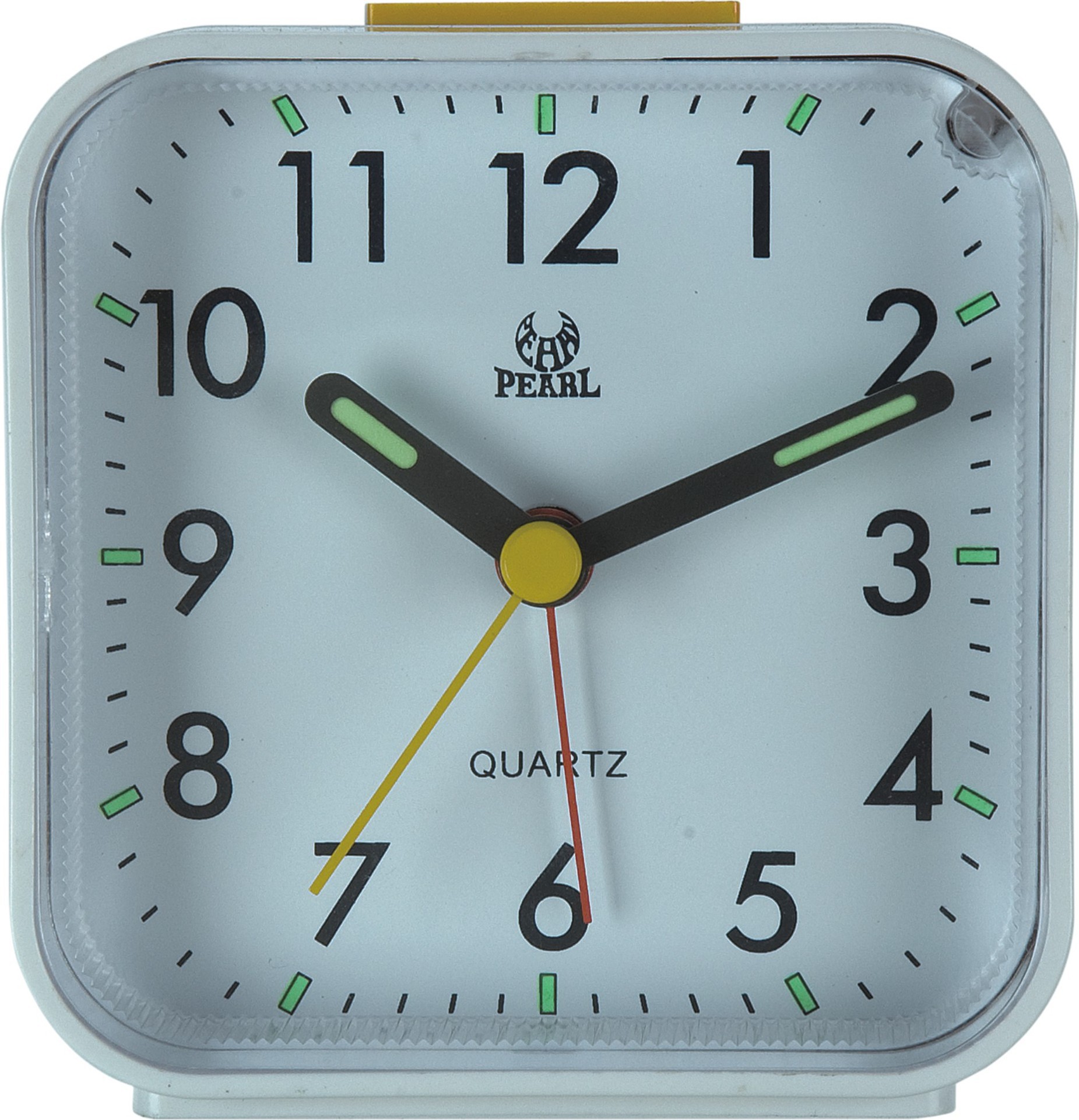 Luminoso pequeño reloj despertador moda mudo reloj despertador hogar mesita de noche reloj de escritorio Estudio de los niños reloj despertador PERLA