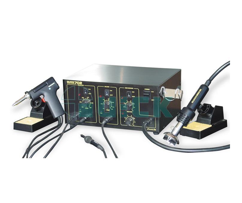 QUICK/快克焊台多功能三合一维修702热风枪电烙铁吸锡枪拆焊台