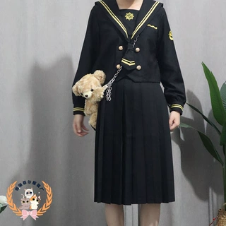 日本日系火枪手不良少女JK制服水手服学生校服班服学院风套装软妹