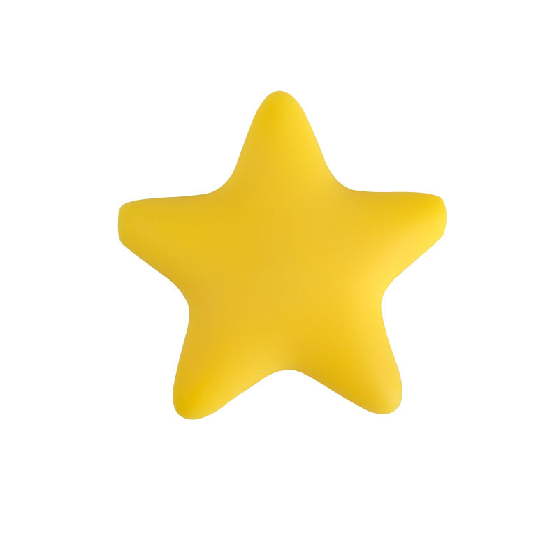 Estrella de cinco puntas de silicona molar juguete mordedor pulsera chupete cadena collar accesorios Amazon DIY accesorios de la joyería