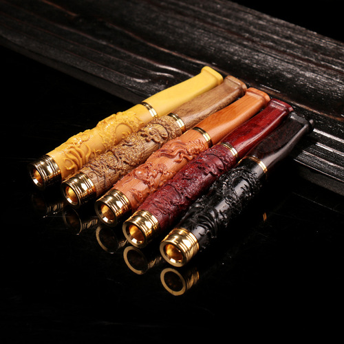Rosewood solid wood cigarette holder filter circulation type washable cigarette holder filter smoke purifier practical and healthy smoking set