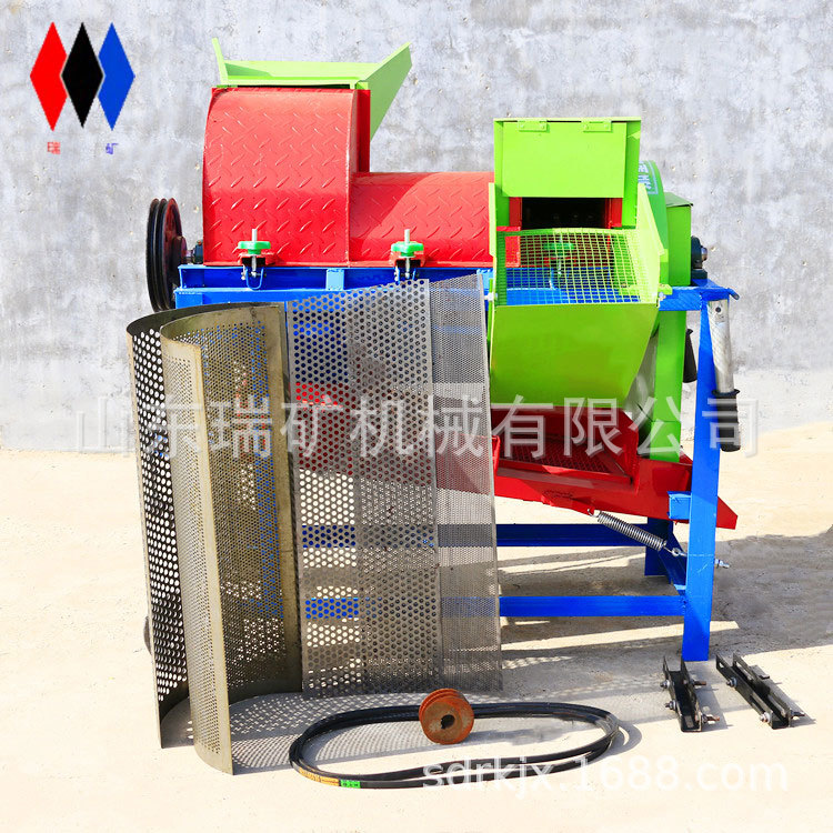 小型家用打谷机谷子高粱小麦玉米脱粒机电动谷子脱粒机藜麦大豆