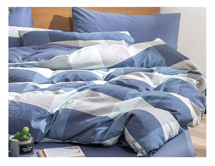 Washed Cotton Bedding Set Duvet Cover And Pillowcase Autumn Winter_voghion.com