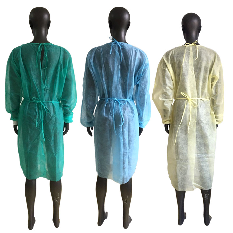 一次性隔离衣PP隔离衣覆膜SMS隔离衣无纺布参观服透气防尘工作服-阿里巴巴