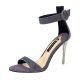 68-2 han edition fashion with high with a shiny metal word with small buckle peep-toe female summer sandals, high heels