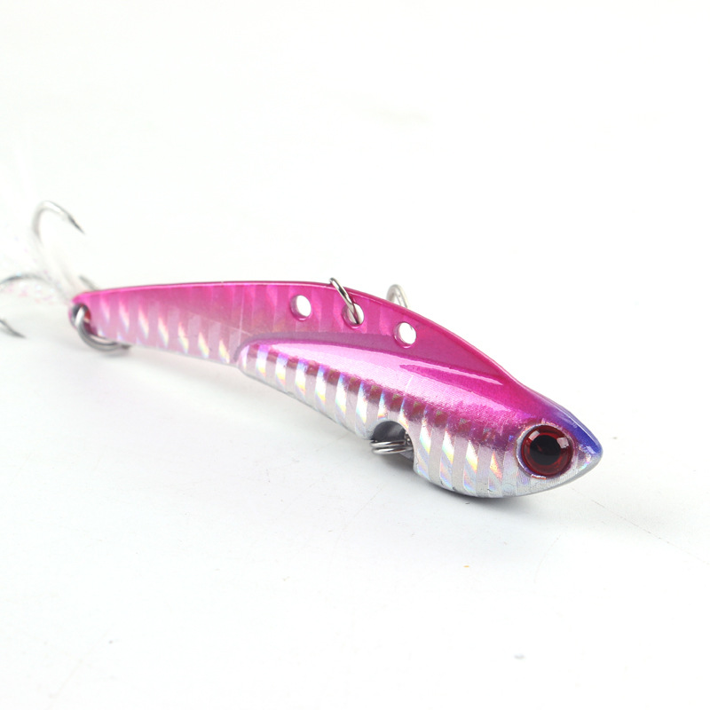 Blade Spinner Bait Jigging Spoon,Metal Vib Bait,Fishing Spoon Blade Fresh Water Bass Swimbait Tackle Gear