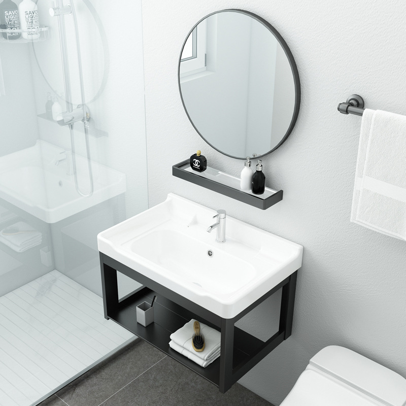 Apartamento pequeño gabinete de baño Hotel de alquiler de baño simple lavabo gabinete de baño combinación de gabinete