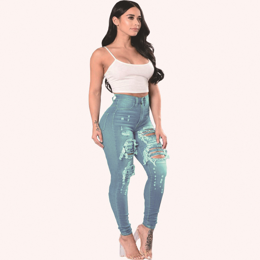 Women's Daily Streetwear Solid Color Full Length Jeans display picture 2