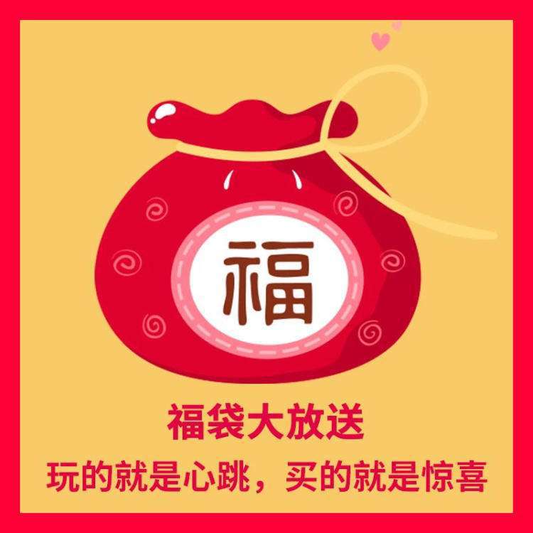 #Welfare bag 29 Three pieces, please Style random hair Never give up