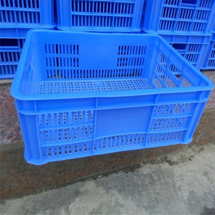 顺德塑料周转筐430*342*200熟料注塑蔬菜服装箱 快递物流箱筐货框