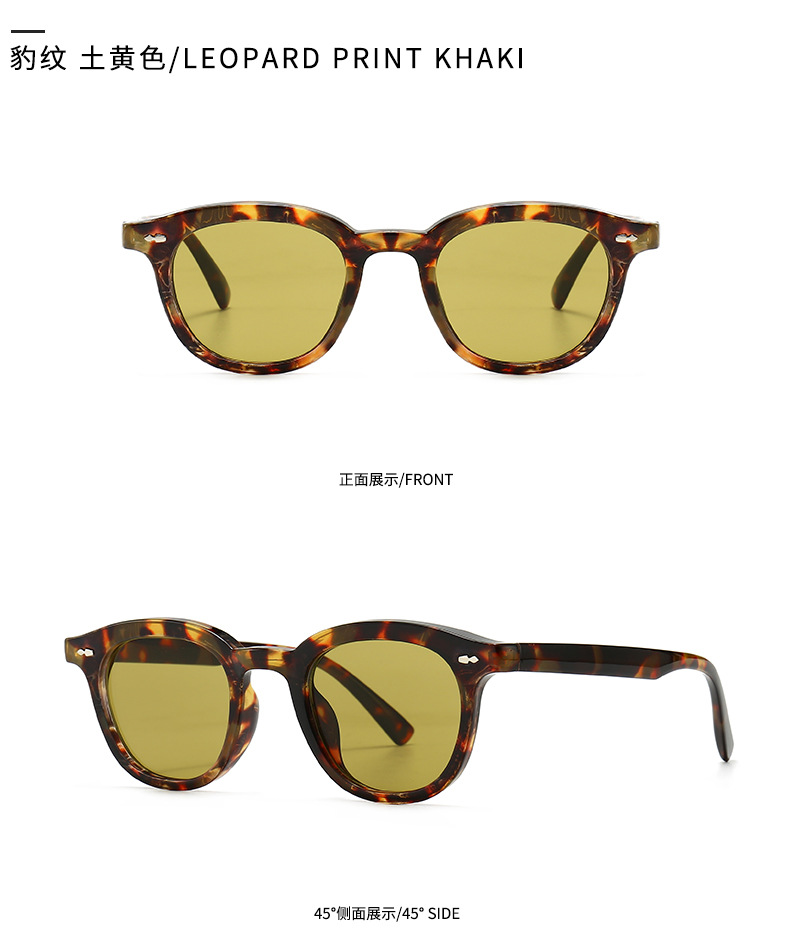 51g Weight UV400 Protection Lens Material Unisex Gender Retro Style Transparent, Yellow, Black Color Retro UV400 Protection Women's Sunglasses 5