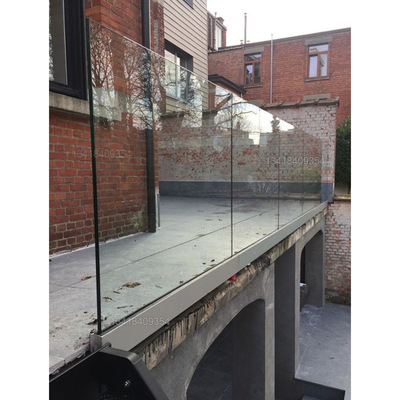 透明玻璃护栏 钢化夹胶玻璃护栏 户外楼梯玻璃扶手 玻璃围栏|ms