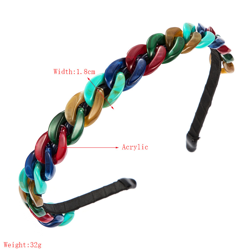 Simple Braid Thin Side Headband display picture 1