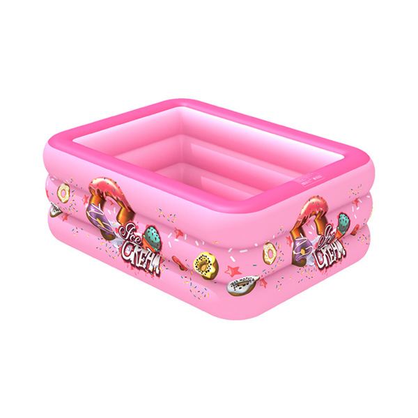 Inflatable square swimming pool