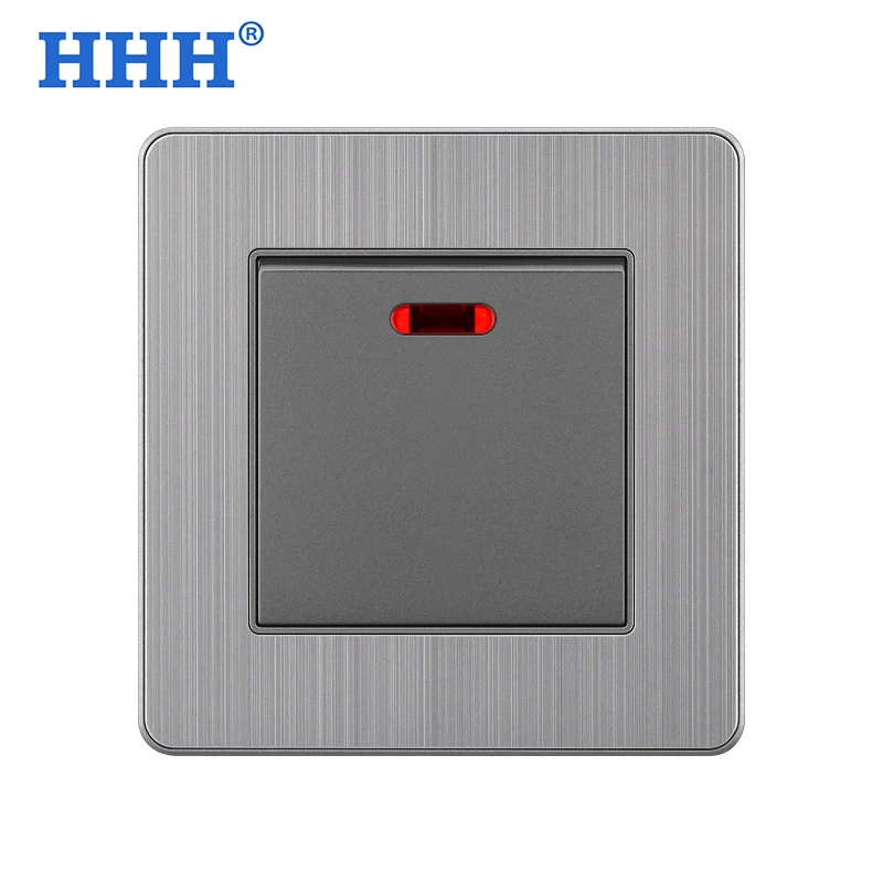 86 Type double -knife dual break 20A AND power power supply bipolar strip indicator light switch air -conditioning water heater socket surface