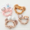 Cartoon three dimensional plush headband for face washing, face mask, hair accessory