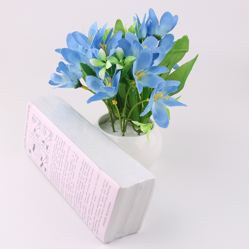 Belleza Depilación desechable papel de depilación engrosada tela no tejida depilación cera de abejas papel especial 100 piezas/paquete en stock